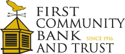 First Community Bank and Trust logo